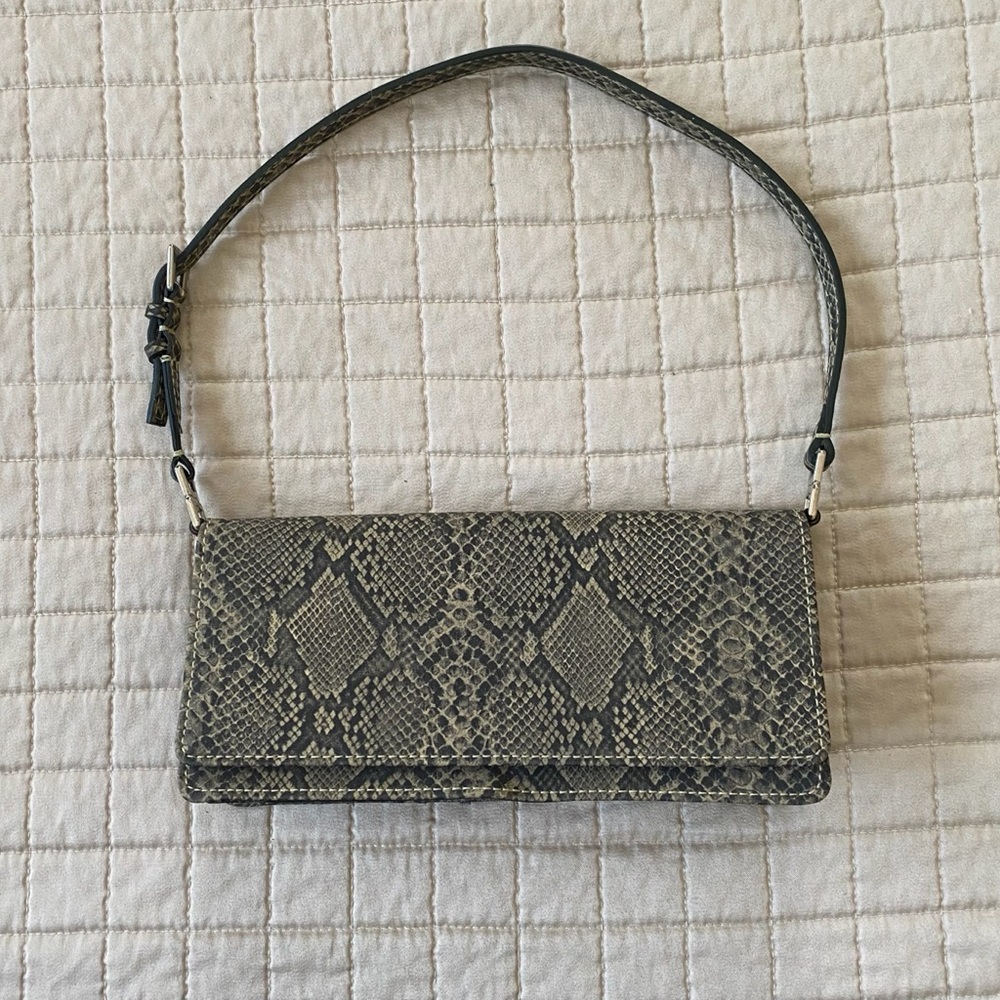 🍀Liz Claiborne Elegant Snake Print Shoulder Bag